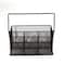 Mind Reader Black Mesh Storage Basket Organizer